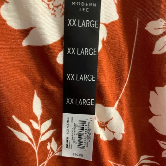 NWT Simply Vera Vera Wang Print Relaxed Fit Tee - Picture 4 of 5